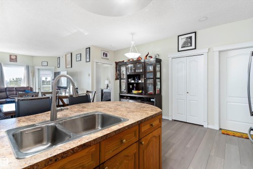 408 14259 50 Street, Edmonton, AB - Indoor Photo Showing Kitchen With Double Sink