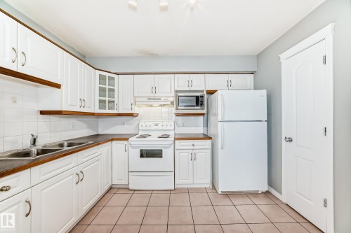 58 2505 42 Street, Edmonton, AB - Indoor Photo Showing Kitchen With Double Sink