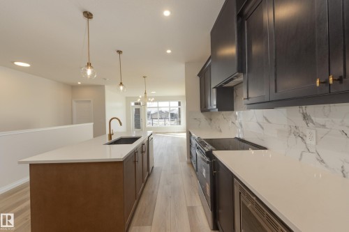 172 Stonehouse Way, Leduc, AB - Indoor Photo Showing Kitchen With Upgraded Kitchen