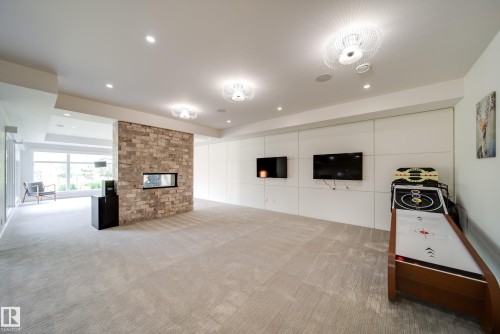 705 Howatt Drive, Edmonton, AB - Indoor With Fireplace