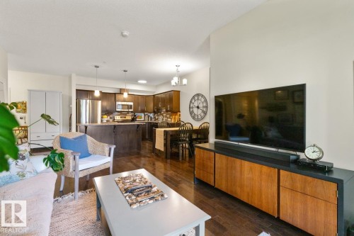 114 10520 56 Avenue, Edmonton, AB - Indoor Photo Showing Living Room