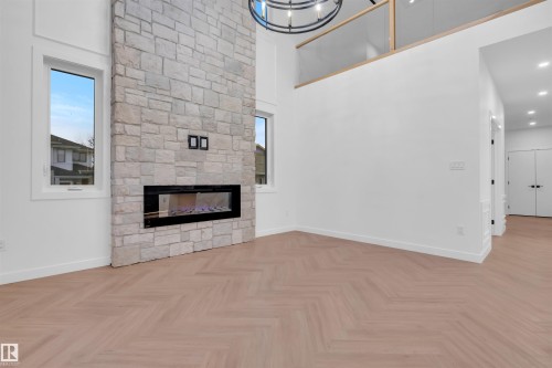 151 Graybriar Drive, Stony Plain, AB - Indoor With Fireplace