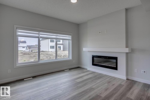 2831 191 Street, Edmonton, AB - Indoor Photo Showing Living Room With Fireplace