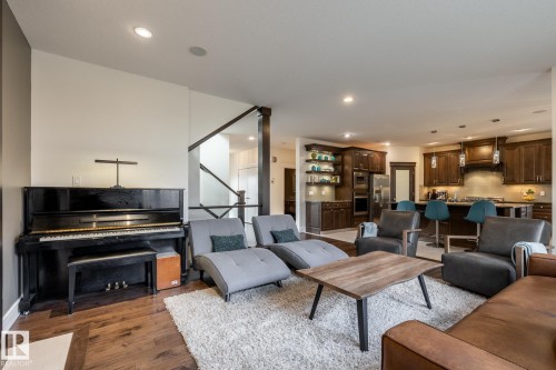 75 Nadine Way, St. Albert, AB - Indoor Photo Showing Living Room With Fireplace