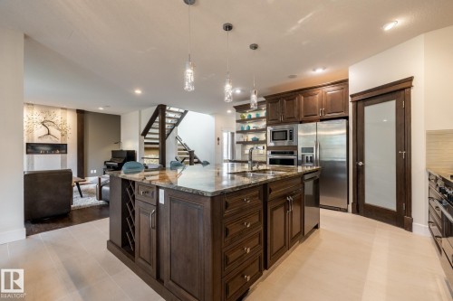 75 Nadine Way, St. Albert, AB - Indoor Photo Showing Kitchen With Double Sink With Upgraded Kitchen