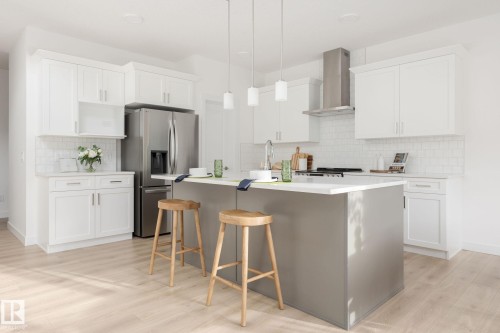 4572 Chegwin Wynd, Edmonton, AB - Indoor Photo Showing Kitchen With Upgraded Kitchen