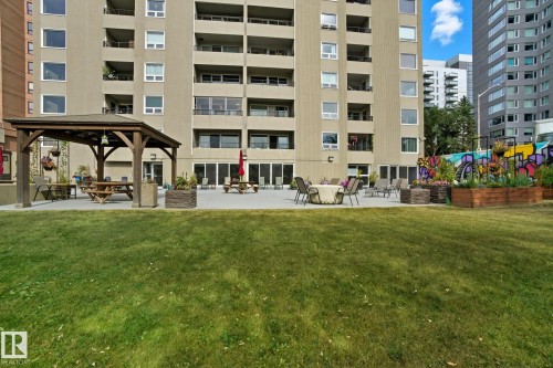 1602 12303 Jasper Avenue Nw, Edmonton, AB - Outdoor With Balcony With Facade