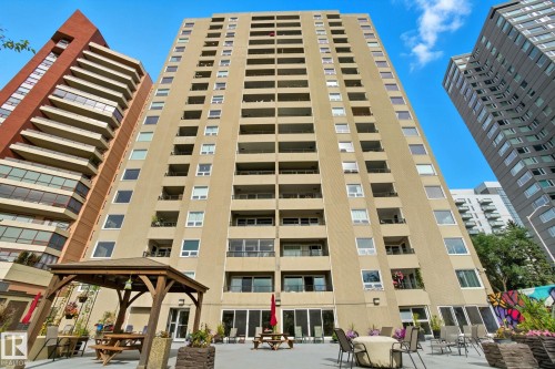 1602 12303 Jasper Avenue Nw, Edmonton, AB - Outdoor With Balcony With Facade