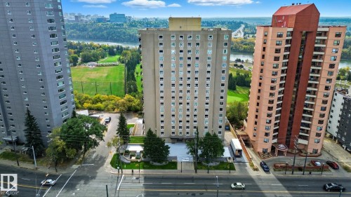 1602 12303 Jasper Avenue Nw, Edmonton, AB - Outdoor With Balcony With Facade