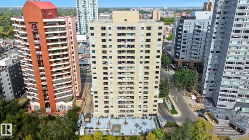 1602 12303 Jasper Avenue Nw, Edmonton, AB - Outdoor With Balcony With Facade