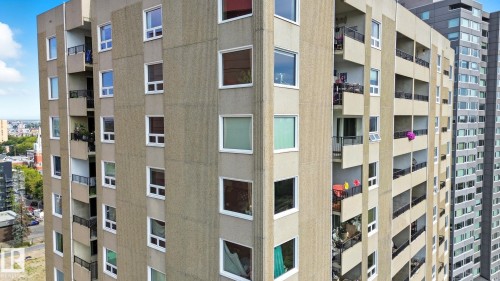 1602 12303 Jasper Avenue Nw, Edmonton, AB - Outdoor With Balcony With Facade