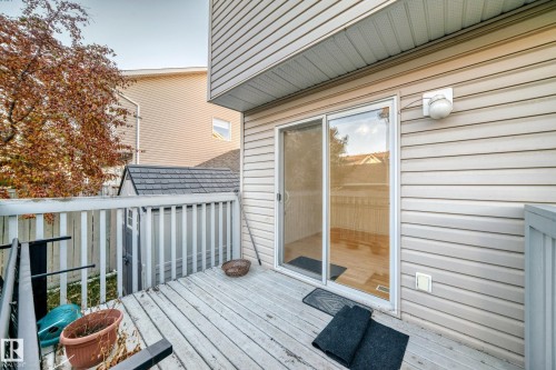 View of wooden terrace - #48 - 2503 24 Street Nw, Edmonton, AB - Outdoor With Deck Patio Veranda With Exterior