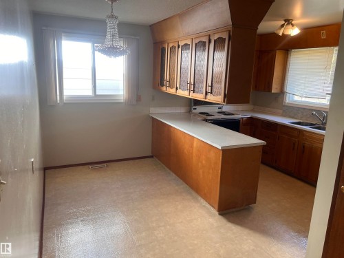 9415 149 Street, Edmonton, AB - Indoor Photo Showing Kitchen With Double Sink