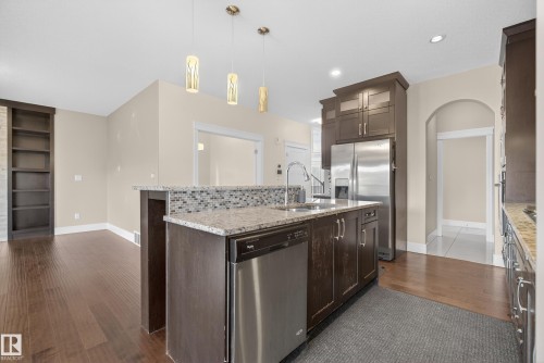 3642 Claxton Place, Edmonton, AB - Indoor Photo Showing Kitchen With Stainless Steel Kitchen With Upgraded Kitchen