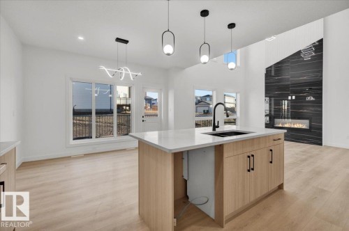 3904 41 Avenue, Beaumont, AB - Indoor Photo Showing Kitchen With Double Sink