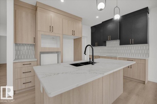 3904 41 Avenue, Beaumont, AB - Indoor Photo Showing Kitchen With Upgraded Kitchen