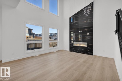 3904 41 Avenue, Beaumont, AB - Indoor With Fireplace
