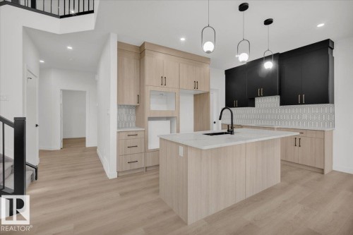 3904 41 Avenue, Beaumont, AB - Indoor Photo Showing Kitchen With Upgraded Kitchen