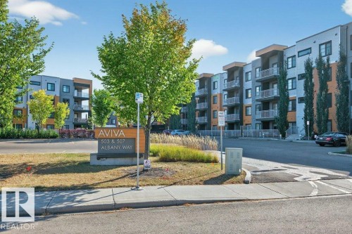 329 503 Albany Way, Edmonton, AB - Outdoor With Balcony With Facade