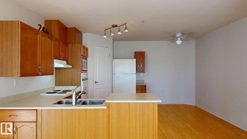 246 13441 127 Street, Edmonton, AB - Indoor Photo Showing Kitchen With Double Sink