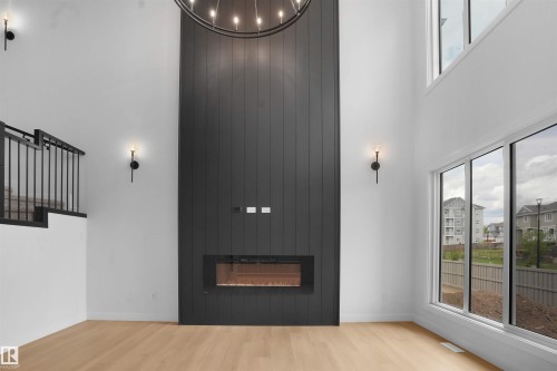 987 Elderberry Landing, Edmonton, AB - Indoor With Fireplace