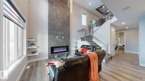 8450 Mayday Link, Edmonton, AB - Indoor With Fireplace