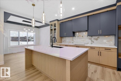 8450 Mayday Link, Edmonton, AB - Indoor Photo Showing Kitchen With Upgraded Kitchen