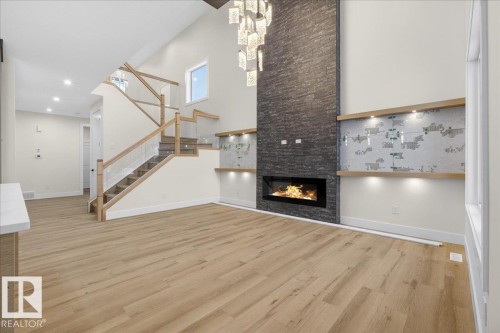 8450 Mayday Link, Edmonton, AB - Indoor With Fireplace