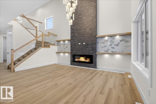 8450 Mayday Link, Edmonton, AB - Indoor With Fireplace