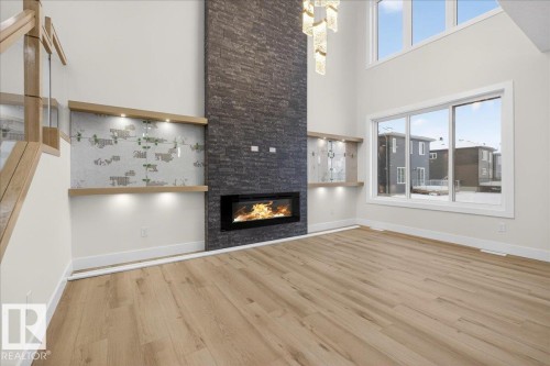 8450 Mayday Link, Edmonton, AB - Indoor With Fireplace