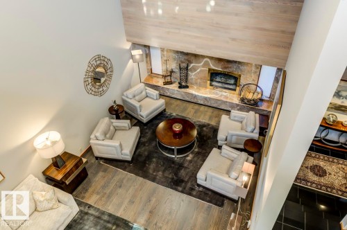 15415 Rio Terrace Drive, Edmonton, AB - Indoor Photo Showing Other Room With Fireplace