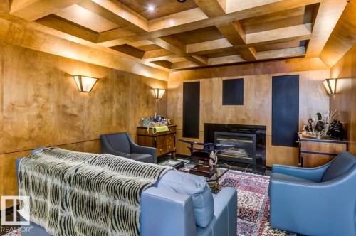 15415 Rio Terrace Drive, Edmonton, AB - Indoor With Fireplace