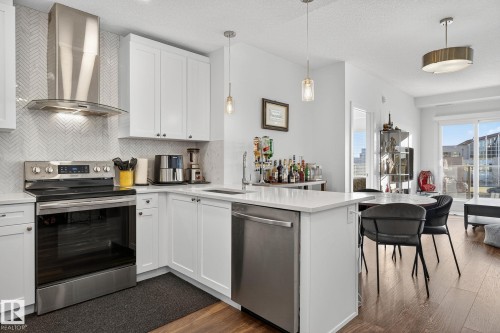 218 1316 Windermere Way, Edmonton, AB - Indoor Photo Showing Kitchen With Upgraded Kitchen