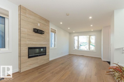 9740 152 Street, Edmonton, AB - Indoor With Fireplace
