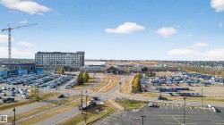 Drone / aerial view of a commercial area - 