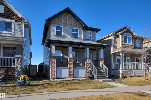 656 Songhurst Wynd, Leduc, AB - Outdoor With Deck Patio Veranda With Facade