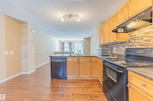 150 5604 199 Street, Edmonton, AB - Indoor Photo Showing Kitchen With Double Sink