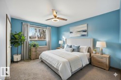 Virtually staged primary bedroom - 