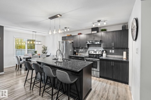 15 Roberge Close, St. Albert, AB - Indoor Photo Showing Kitchen With Double Sink With Upgraded Kitchen