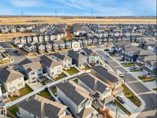 Aerial perspective of suburban area - 2412 14 Avenue, Edmonton, AB - Outdoor With View
