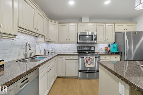 412 278 Suder Greens Drive, Edmonton, AB - Indoor Photo Showing Kitchen With Stainless Steel Kitchen With Double Sink