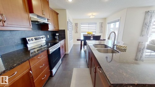 14029 145 Avenue, Edmonton, AB - Indoor Photo Showing Kitchen With Double Sink With Upgraded Kitchen