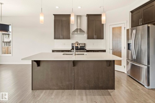 5404 22 Avenue, Edmonton, AB - Indoor Photo Showing Kitchen With Stainless Steel Kitchen With Double Sink With Upgraded Kitchen