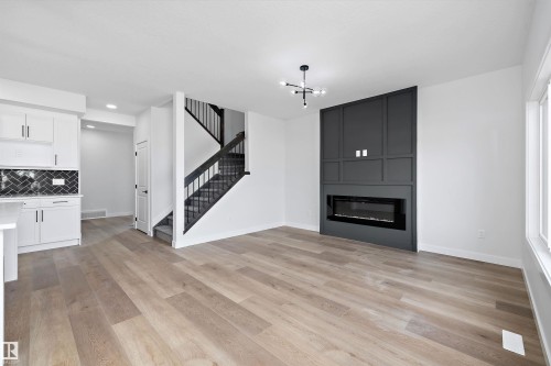 38 Cannes Cove, St. Albert, AB - Indoor With Fireplace