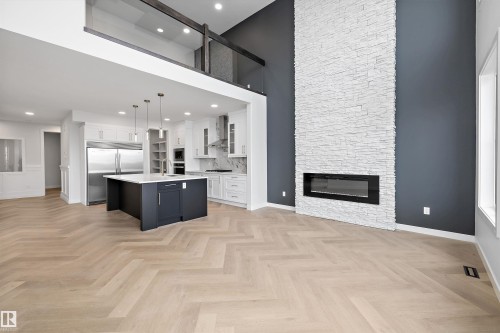 32 Cannes Cove, St. Albert, AB - Indoor With Fireplace