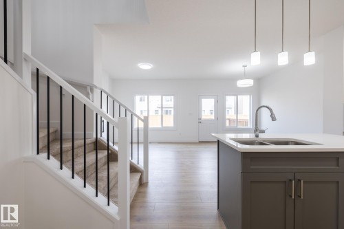 5025 Cawsey Link, Edmonton, AB - Indoor Photo Showing Kitchen With Double Sink
