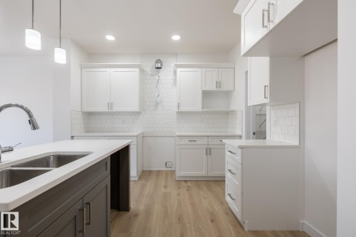 5025 Cawsey Link, Edmonton, AB - Indoor Photo Showing Kitchen With Double Sink