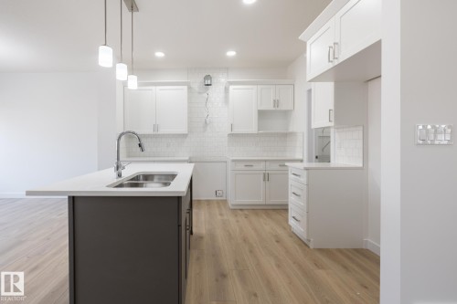 5025 Cawsey Link, Edmonton, AB - Indoor Photo Showing Kitchen With Double Sink
