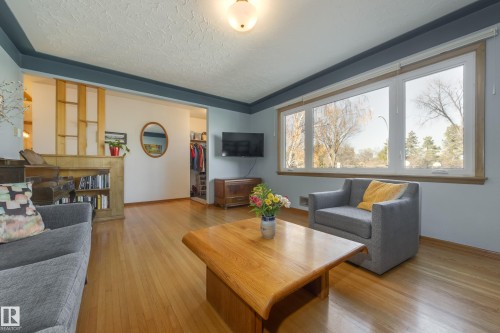 9651 66 Avenue, Edmonton, AB - Indoor Photo Showing Living Room