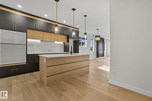 9007 153 Street, Edmonton, AB - Indoor Photo Showing Kitchen With Upgraded Kitchen